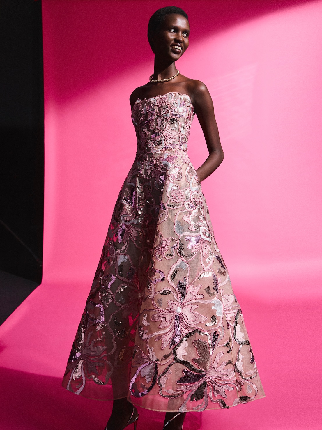 luxury women's dresses GABRIELA HEARST | YUNARA MIDI DRESS the best luxury womens clothing store in Charlotte Modest Muslim Women's Luxury Beaded