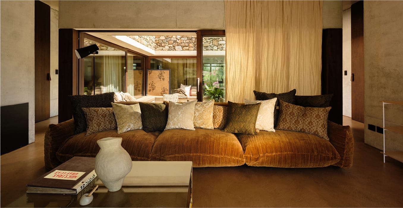 Unite color and texture in your living room