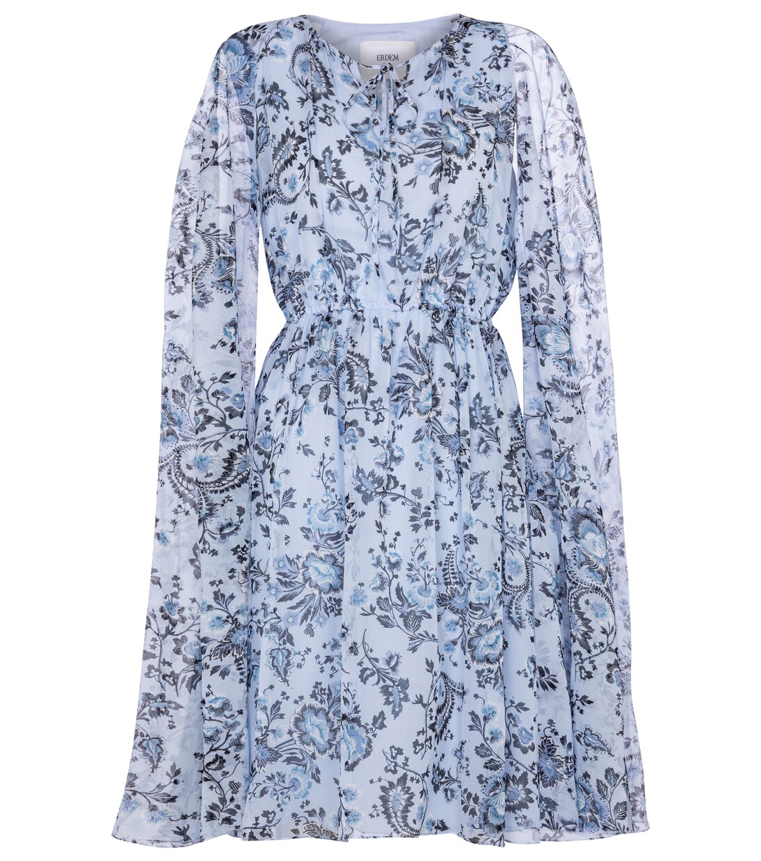 Robe Austin imprimée en soie | Erdem