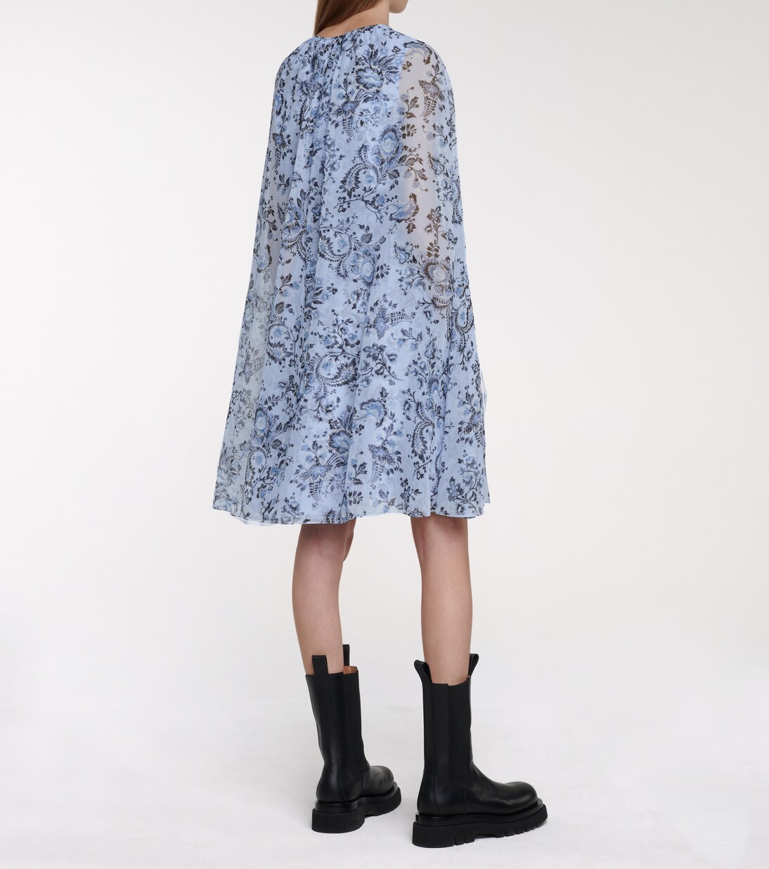 Robe Austin imprimée en soie | Erdem