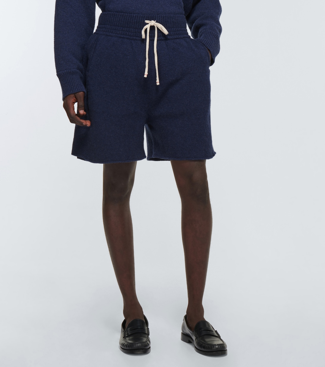 Shorts aus Kaschmir mit Kordelzug | Les Tien