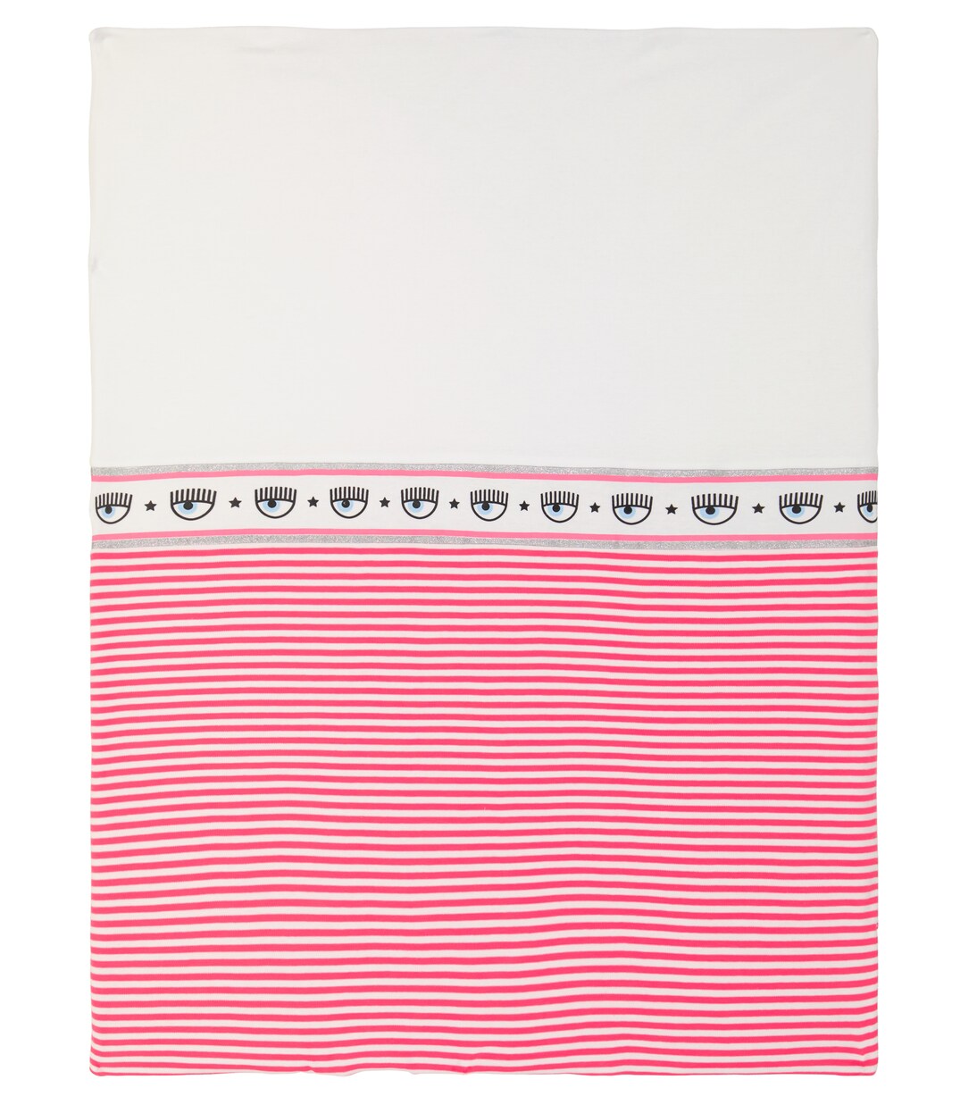x Chiara Ferragni Baby Maxi Logomania cotton blanket | Monnalisa