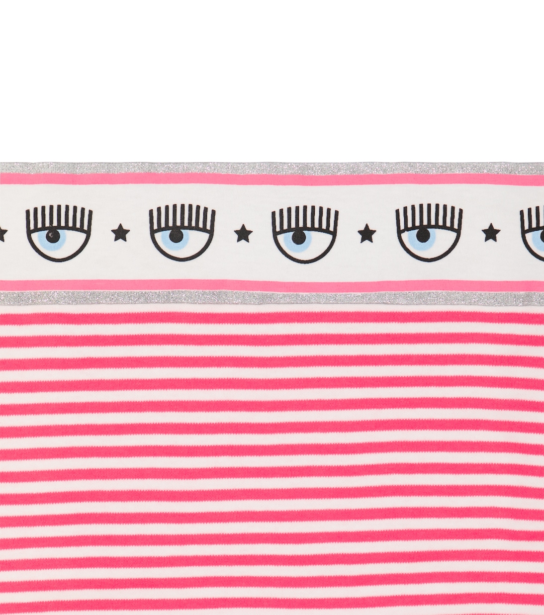 x Chiara Ferragni Baby Maxi Logomania cotton blanket | Monnalisa