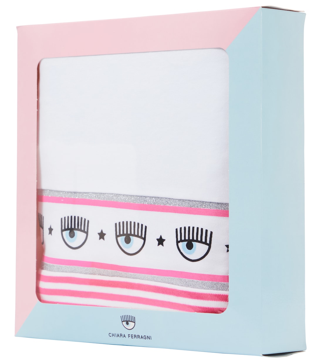 x Chiara Ferragni Baby Maxi Logomania cotton blanket | Monnalisa