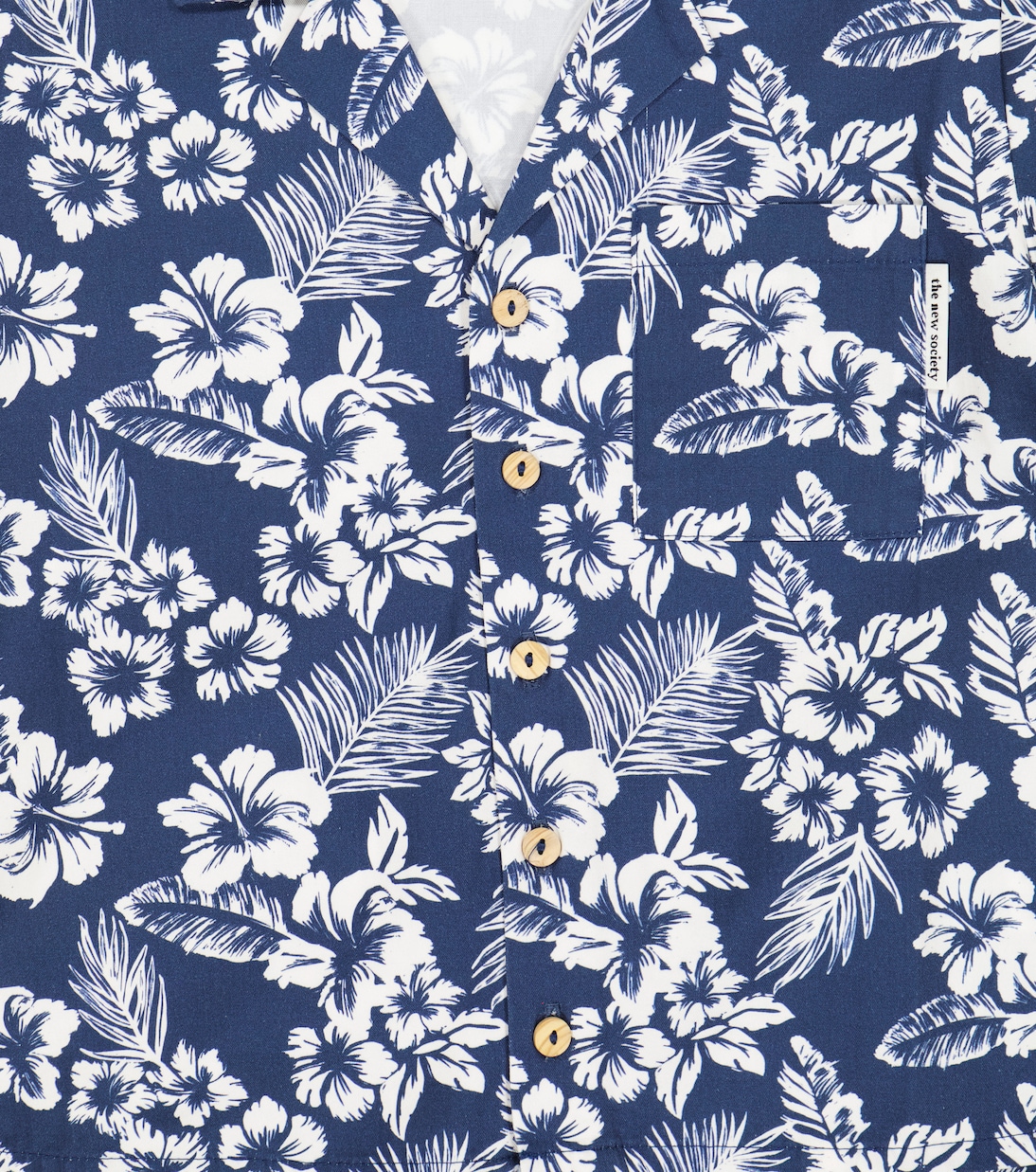 Bedrucktes Hemd Hibiscus | The New Society