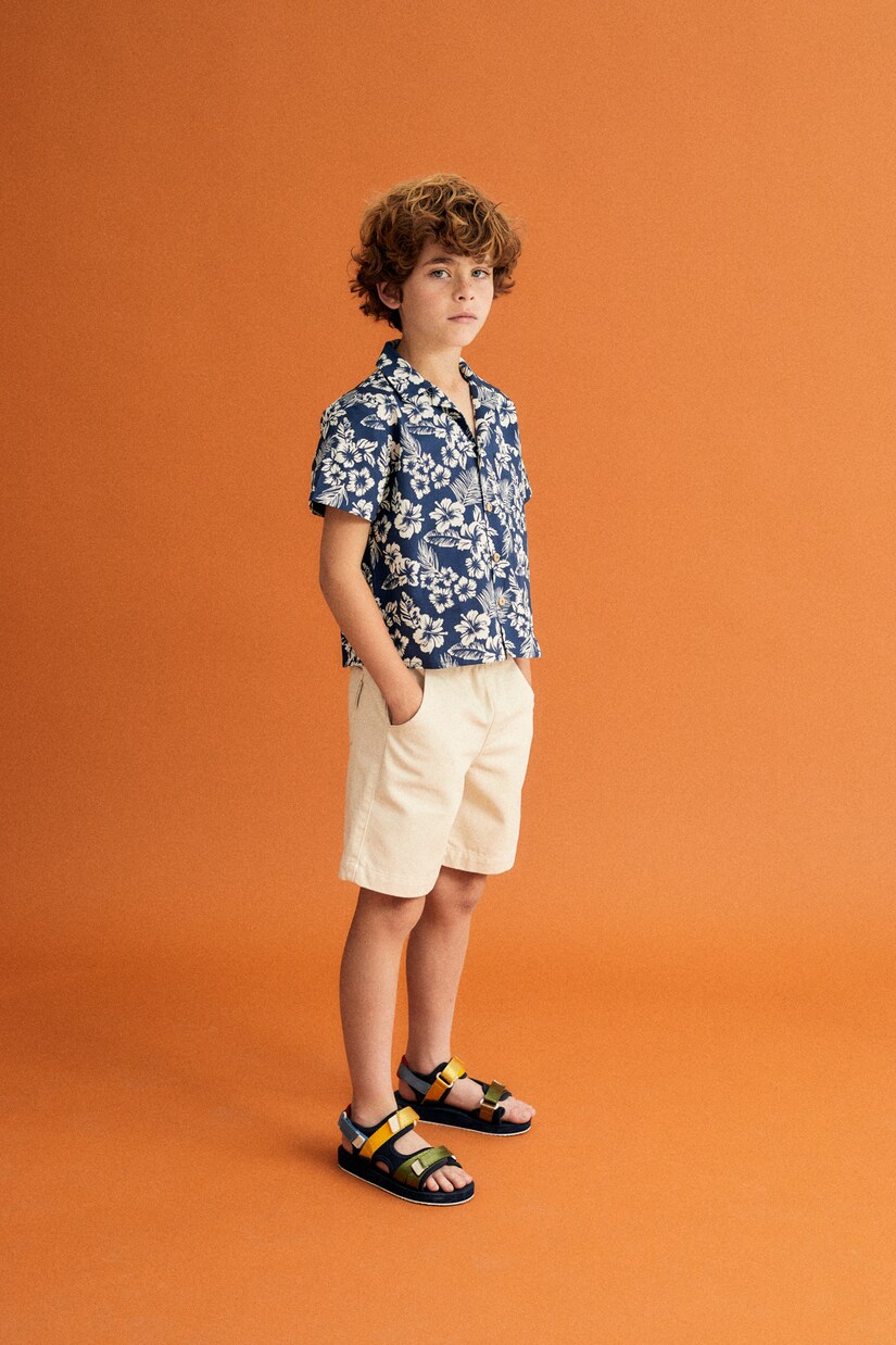 Bedrucktes Hemd Hibiscus | The New Society