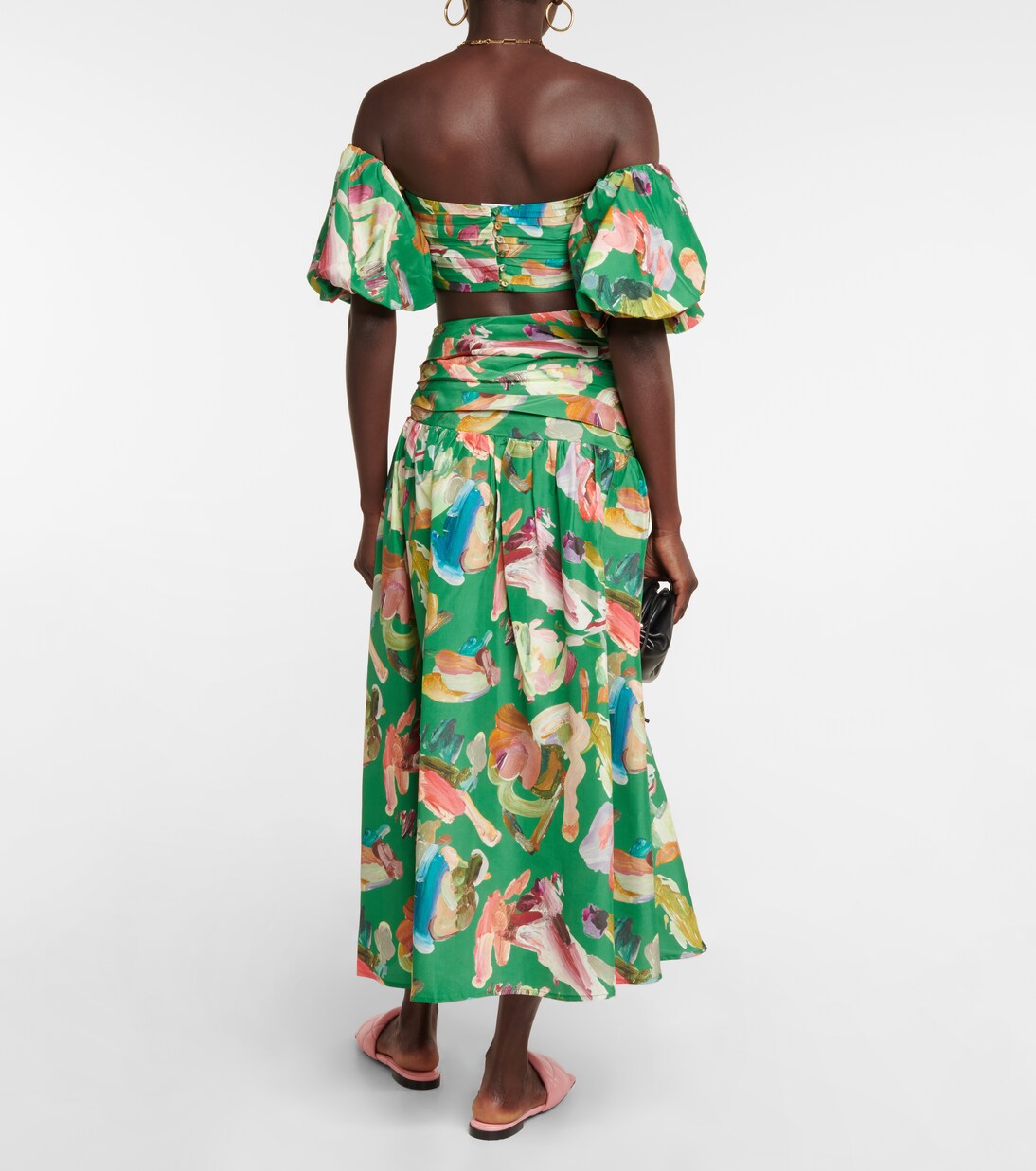 Cropped-Top Arlo aus Seide | Alémais