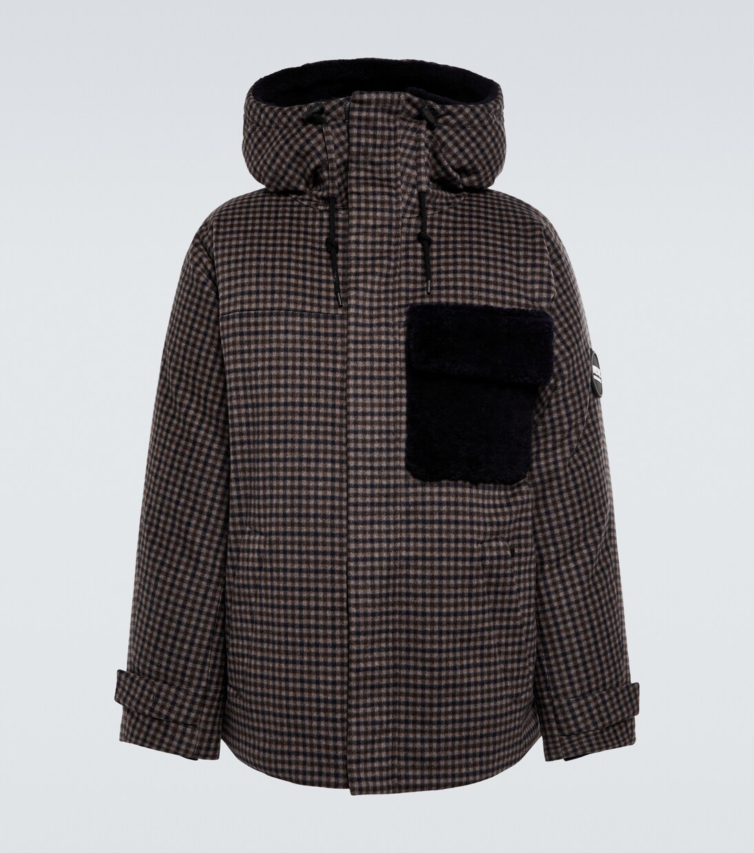 Checked cashmere down jacket | Giorgio Armani