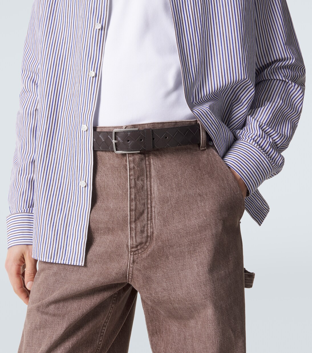 Intreccio leather belt | Bottega Veneta