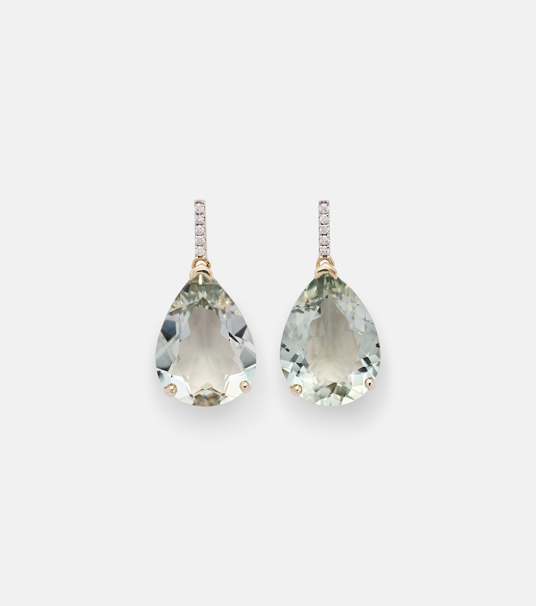 Boucles d’oreilles en or 14 ct, diamants et améthystes | Mateo
