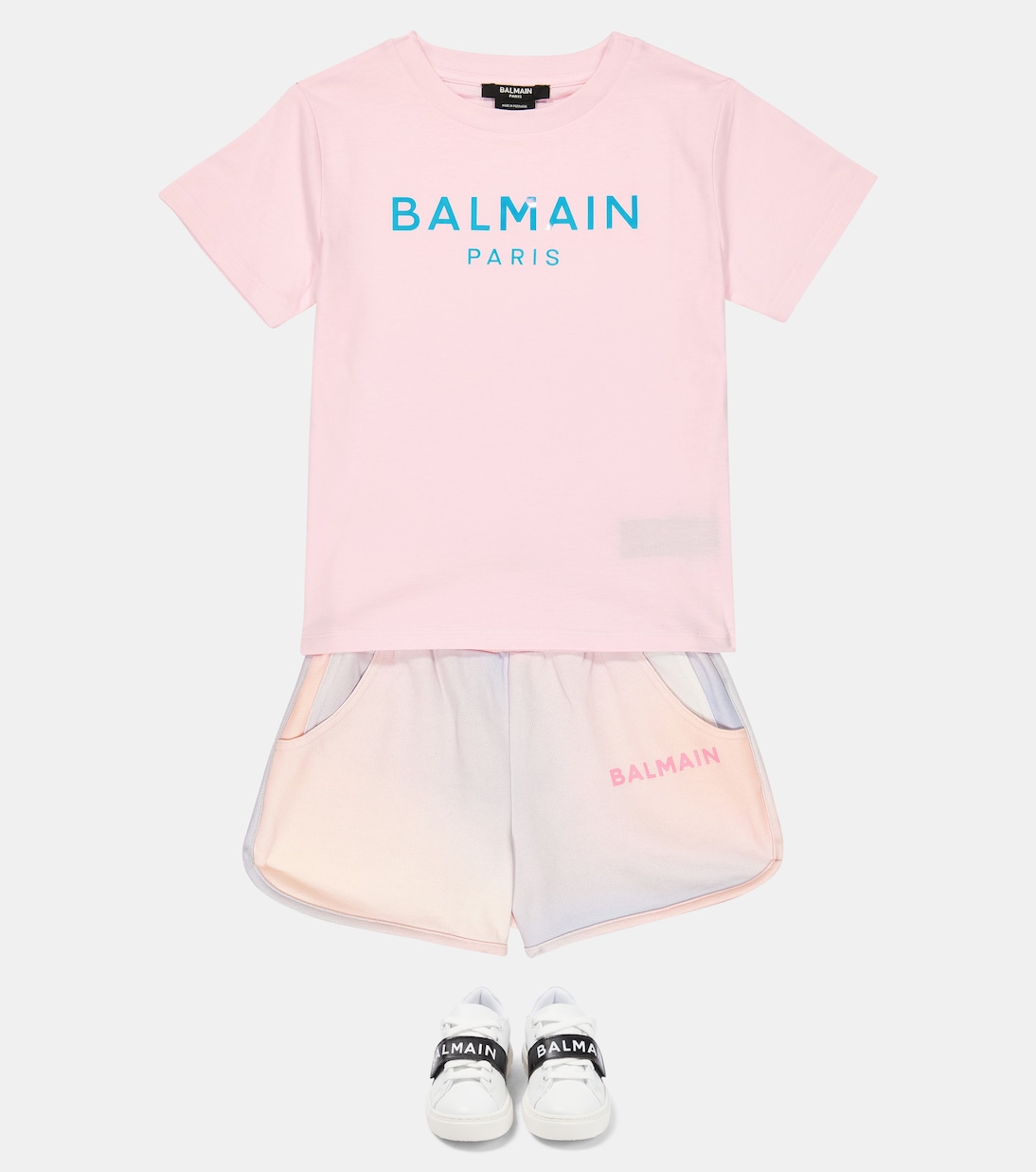 Logo cotton jersey T-shirt | Balmain Kids