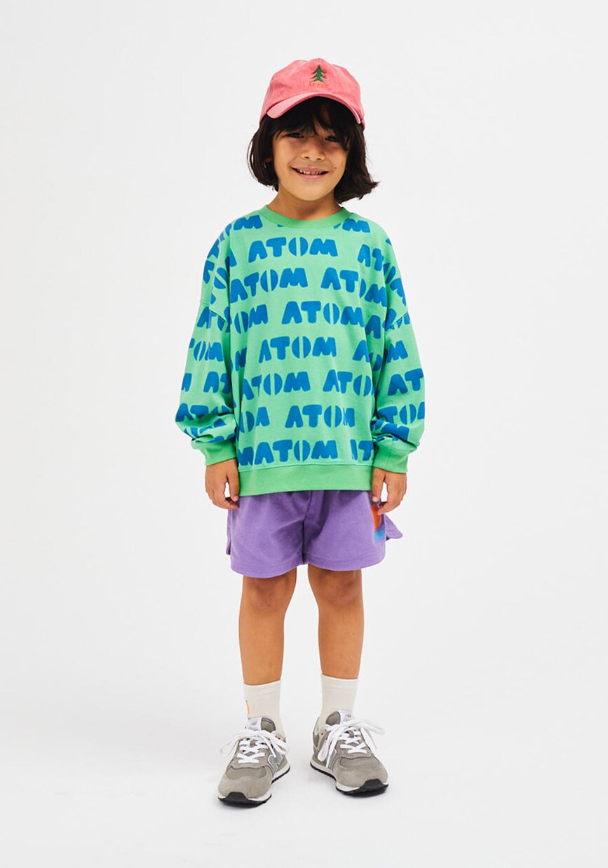 Atom printed cotton sweatshirt | Jellymallow