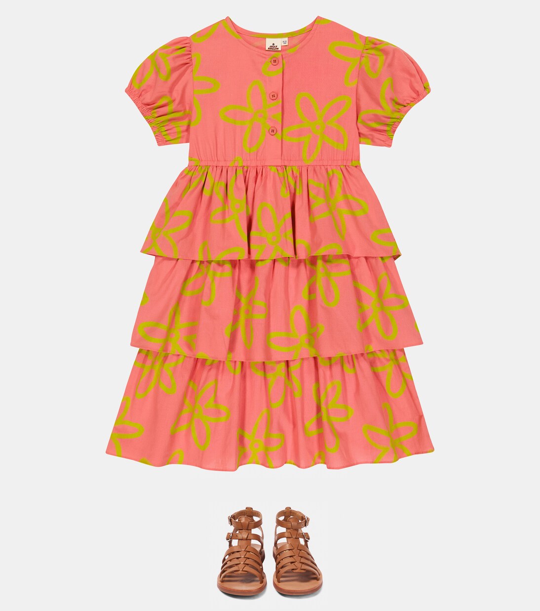 Tiered cotton dress | Jellymallow