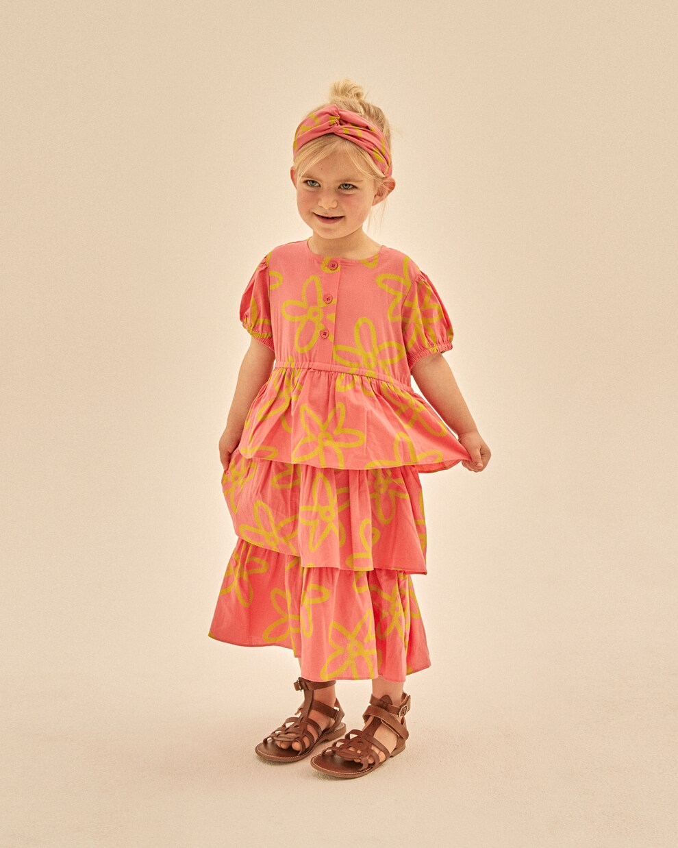 Tiered cotton dress | Jellymallow