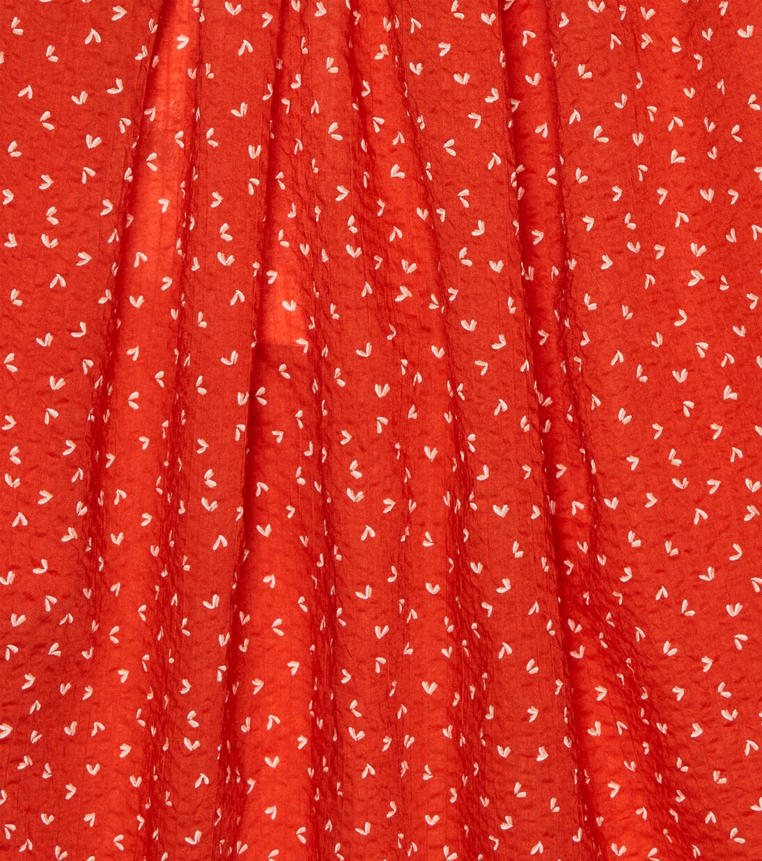 Agave polka dot cotton minidress | Caramel