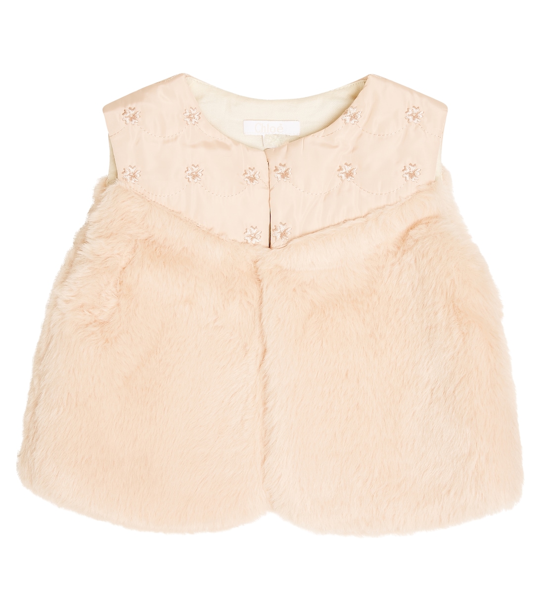 Baby embroidered vest | Chloé Kids