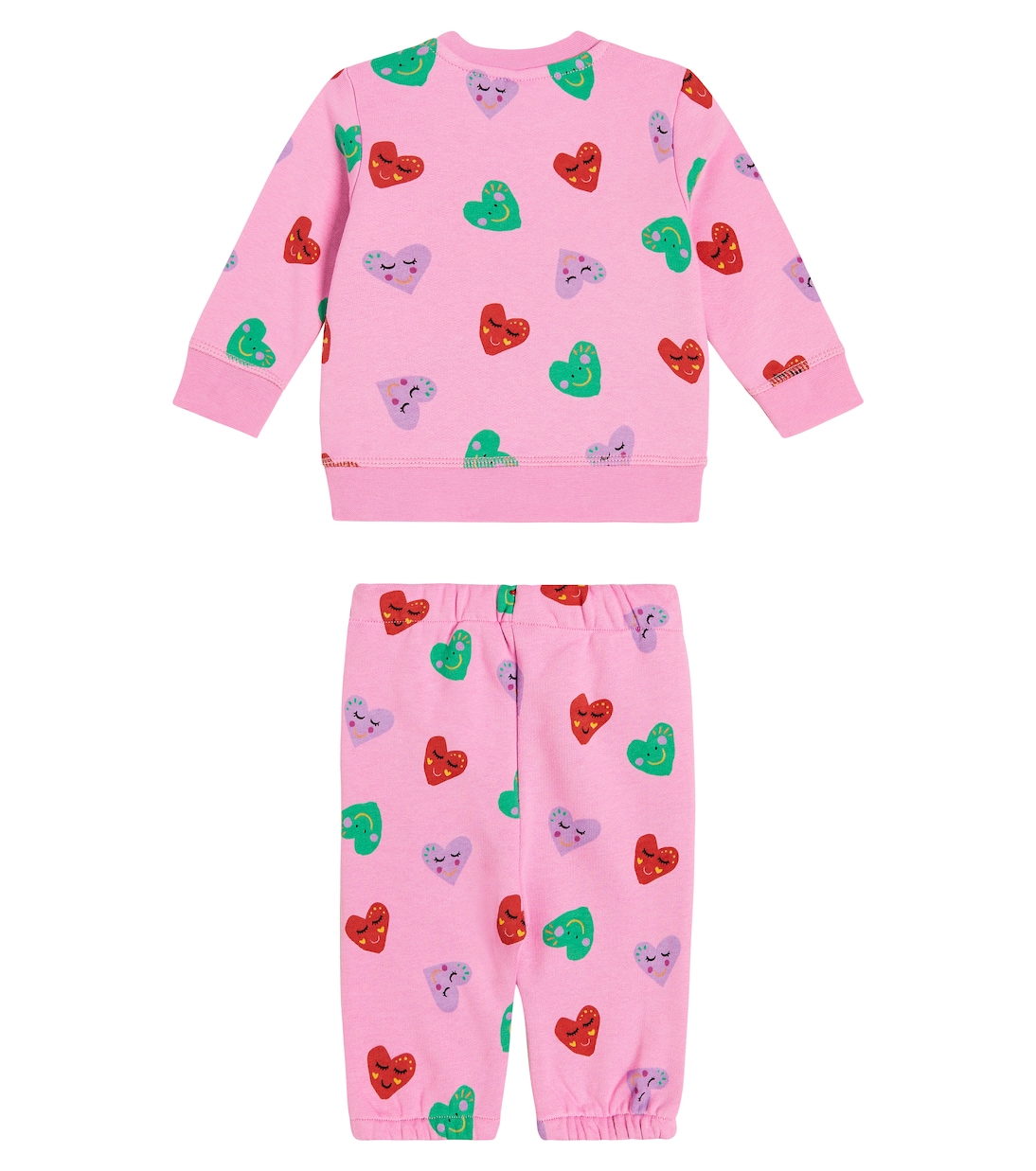 Baby printed cotton sweatshirt and sweatpants set | Stella McCartney Kids