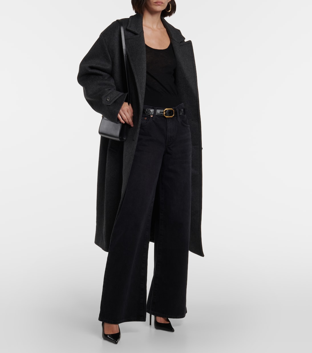 Low-Rise Wide-Leg Jeans Clara  | Agolde