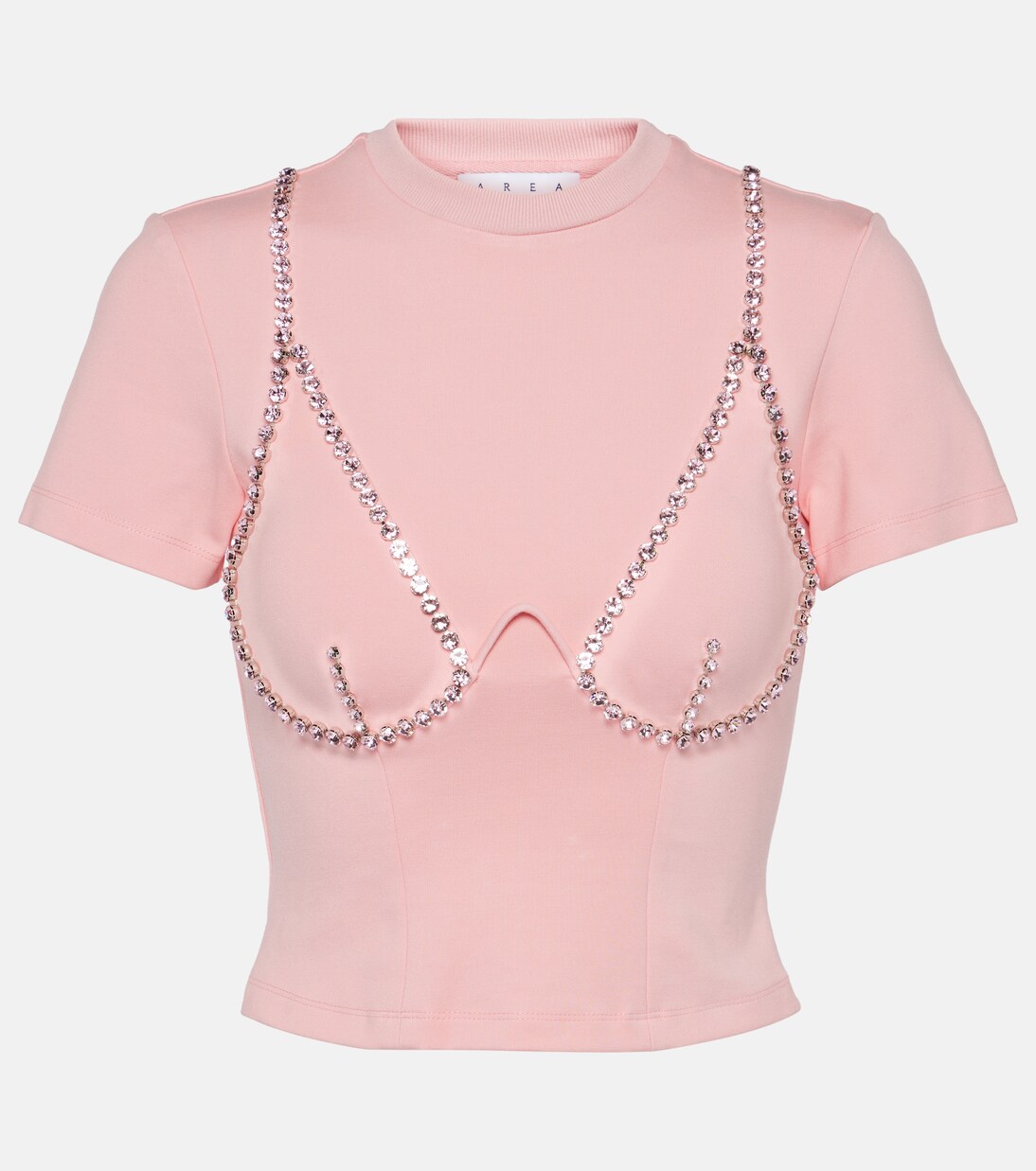 Embellished jersey T-shirt | Area