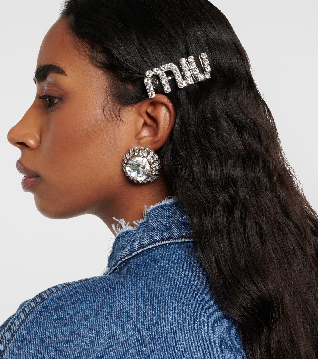 Haarspange mit Kristallen | Miu Miu