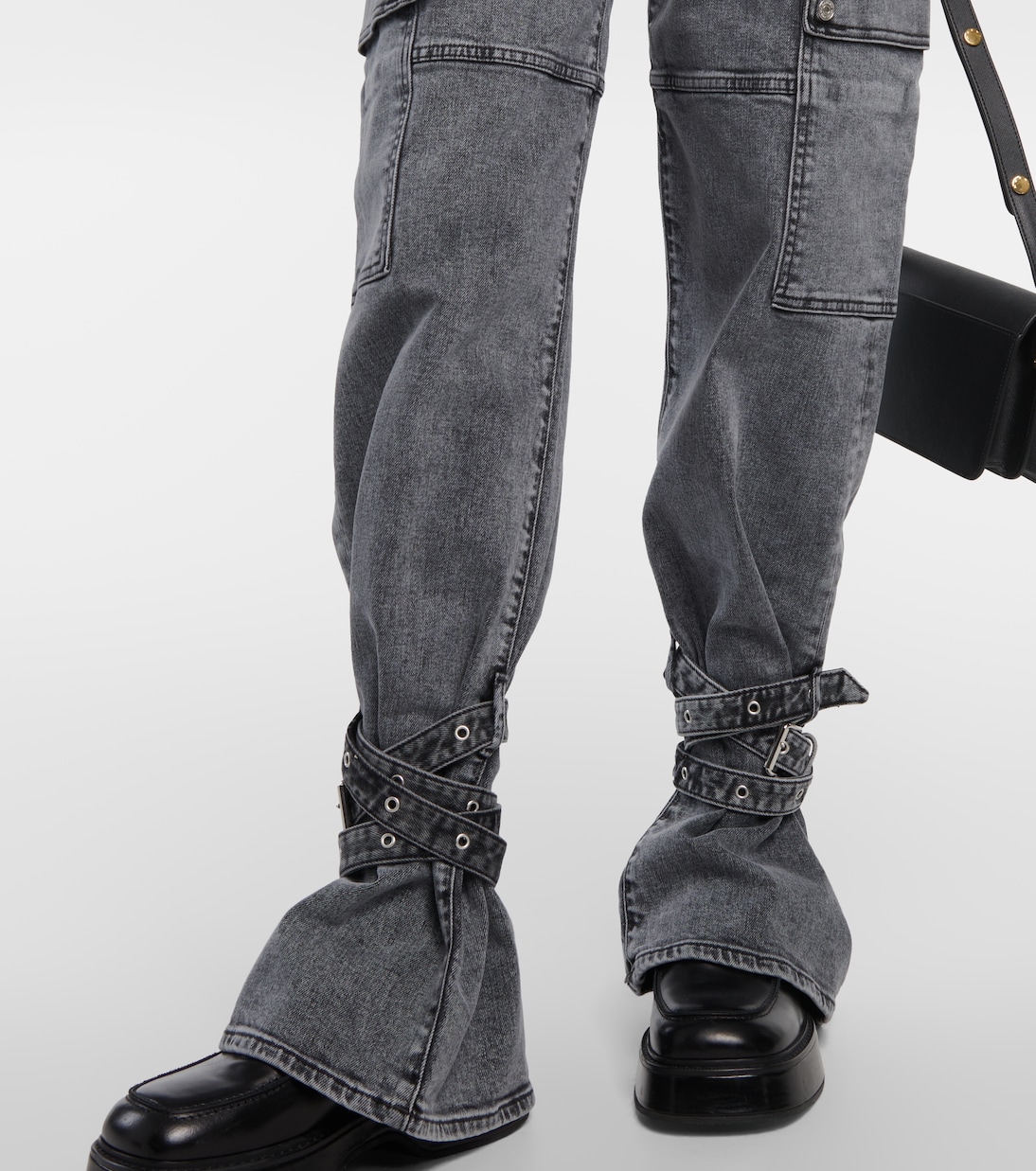 X Chiara Biasi Low-Rise Cargo-Jeans Belted Cargo | 7 For All Mankind