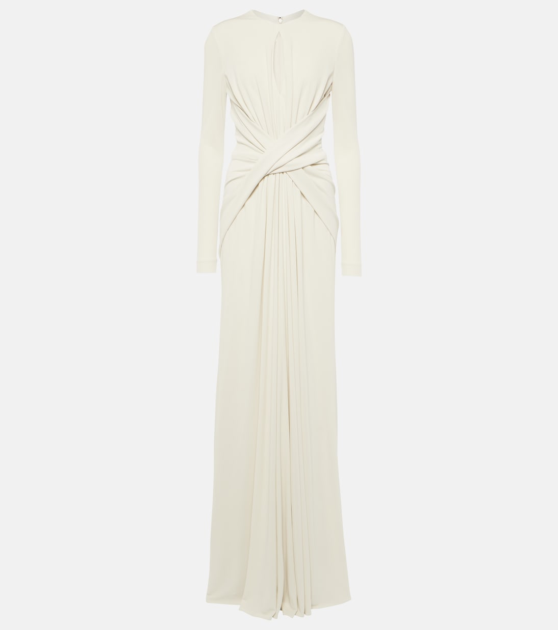 Gathered cutout jersey gown  | Elie Saab