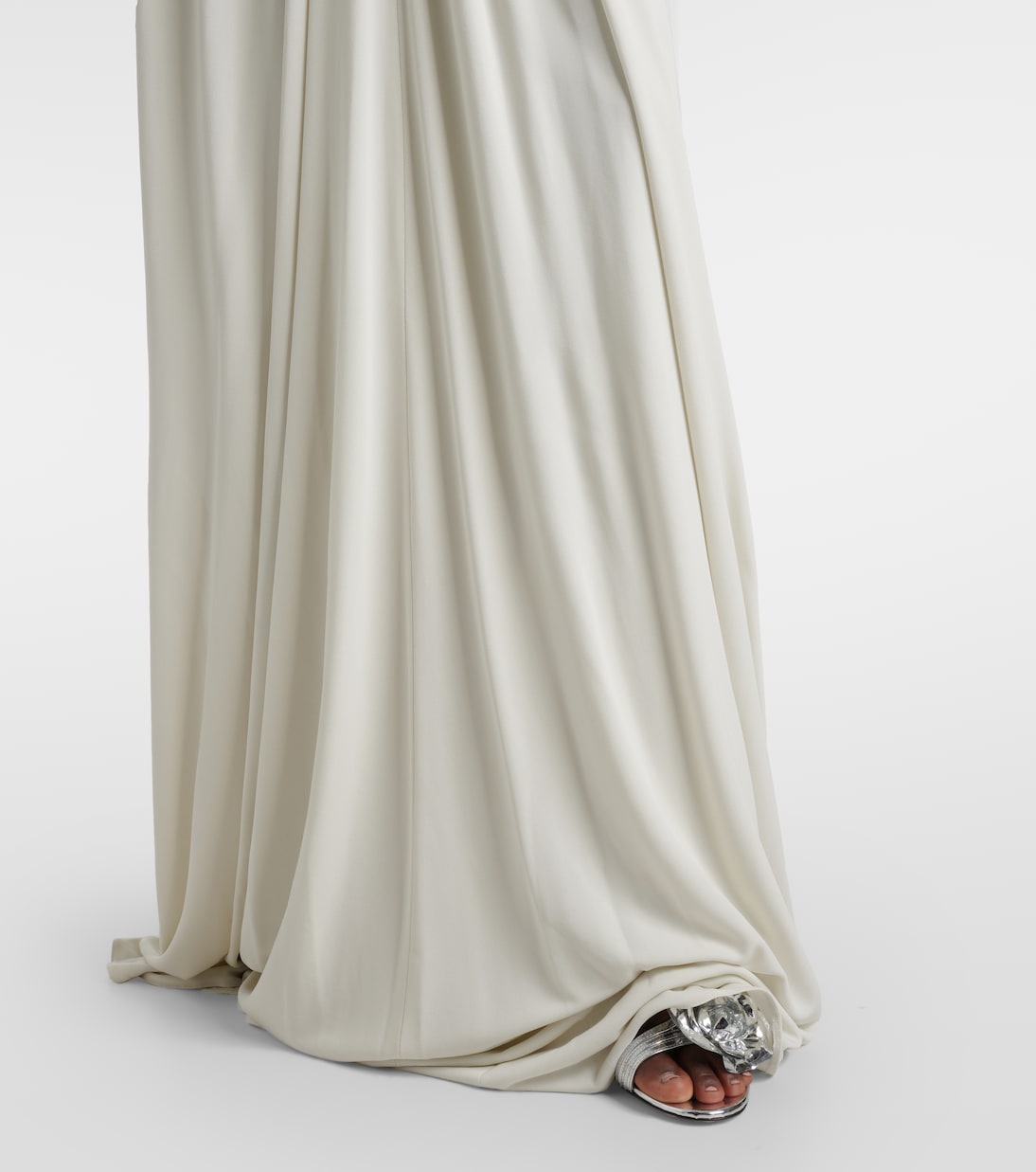 Gathered cutout jersey gown  | Elie Saab