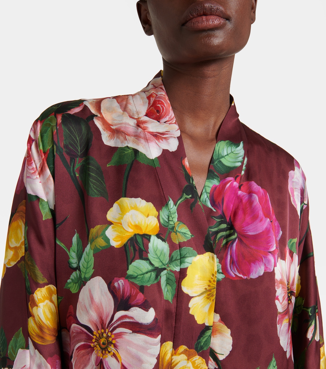 Printed silk maxi dress | Dolce&Gabbana