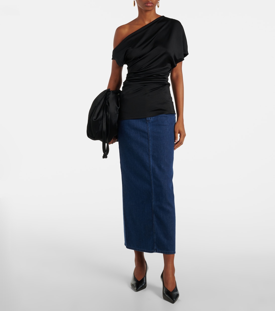 Jupe midi Sera en jean | Tove