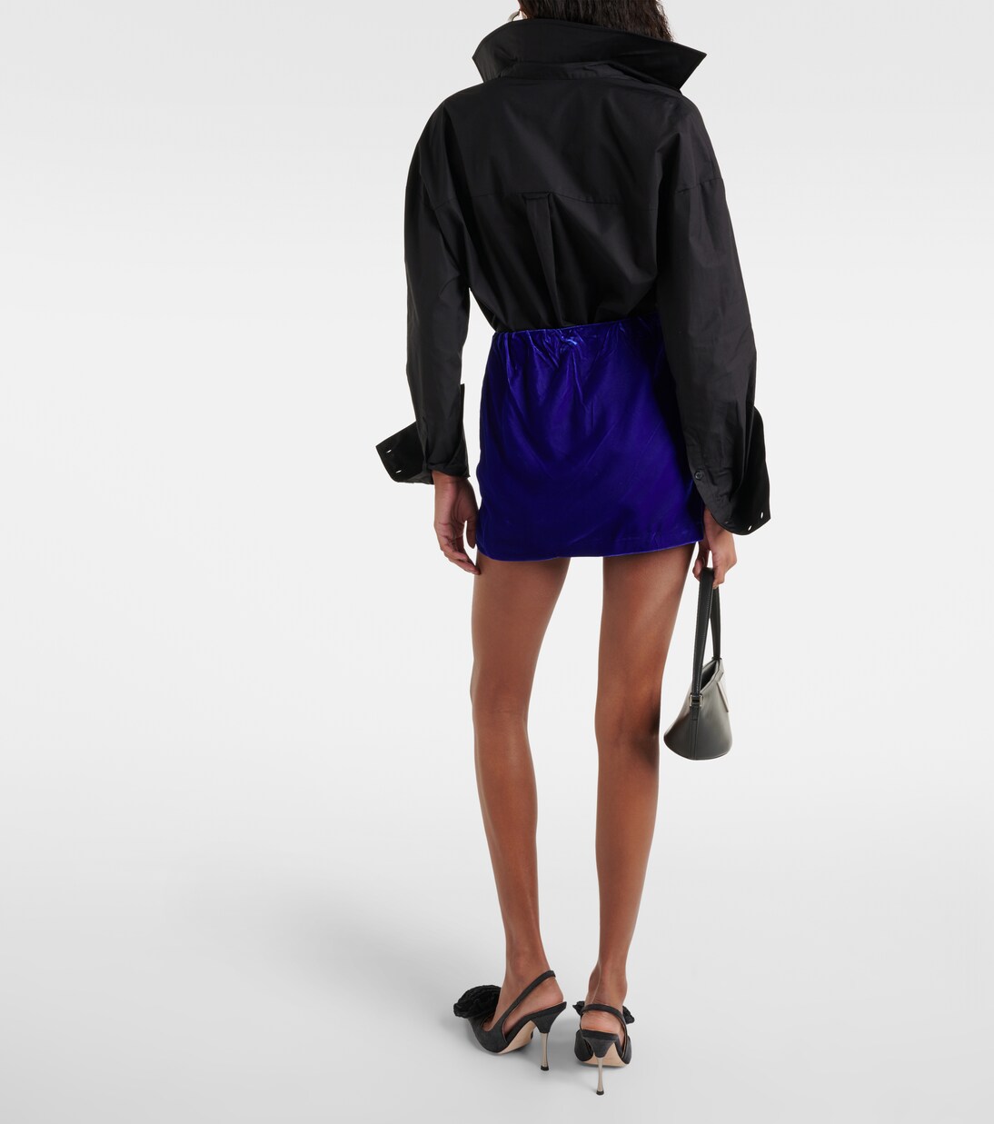 Minirock aus Samt | Didu