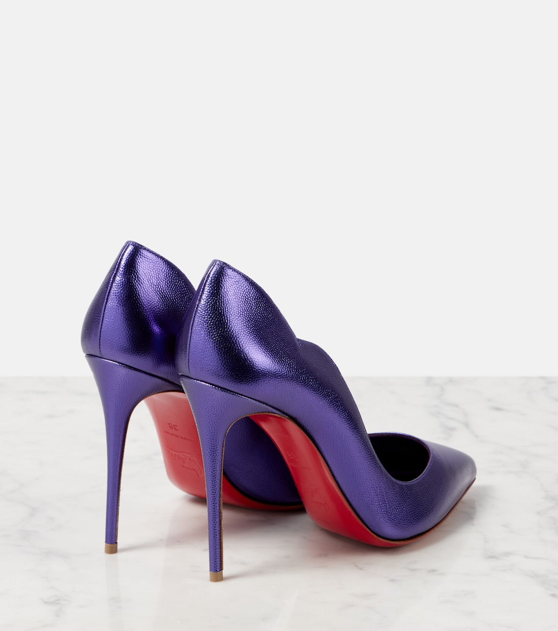 Pumps Hot Chick 100 aus Metallic-Leder | Christian Louboutin