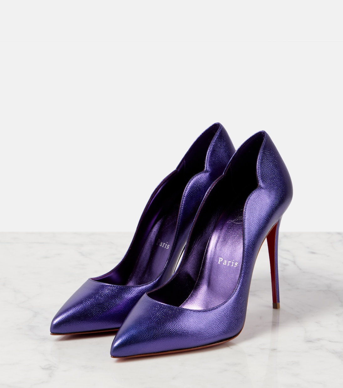 Pumps Hot Chick 100 aus Metallic-Leder | Christian Louboutin