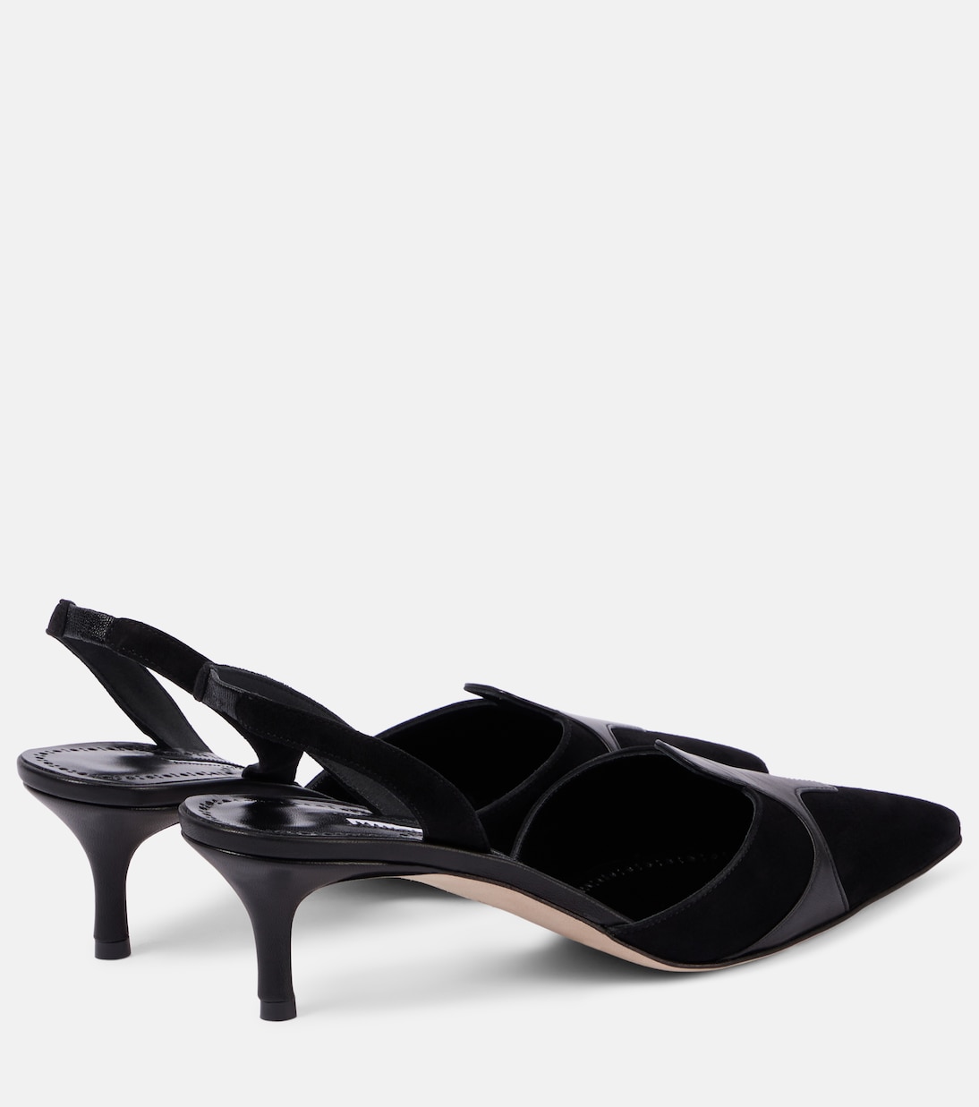 Poligleto 50 suede slingback pumps | Manolo Blahnik
