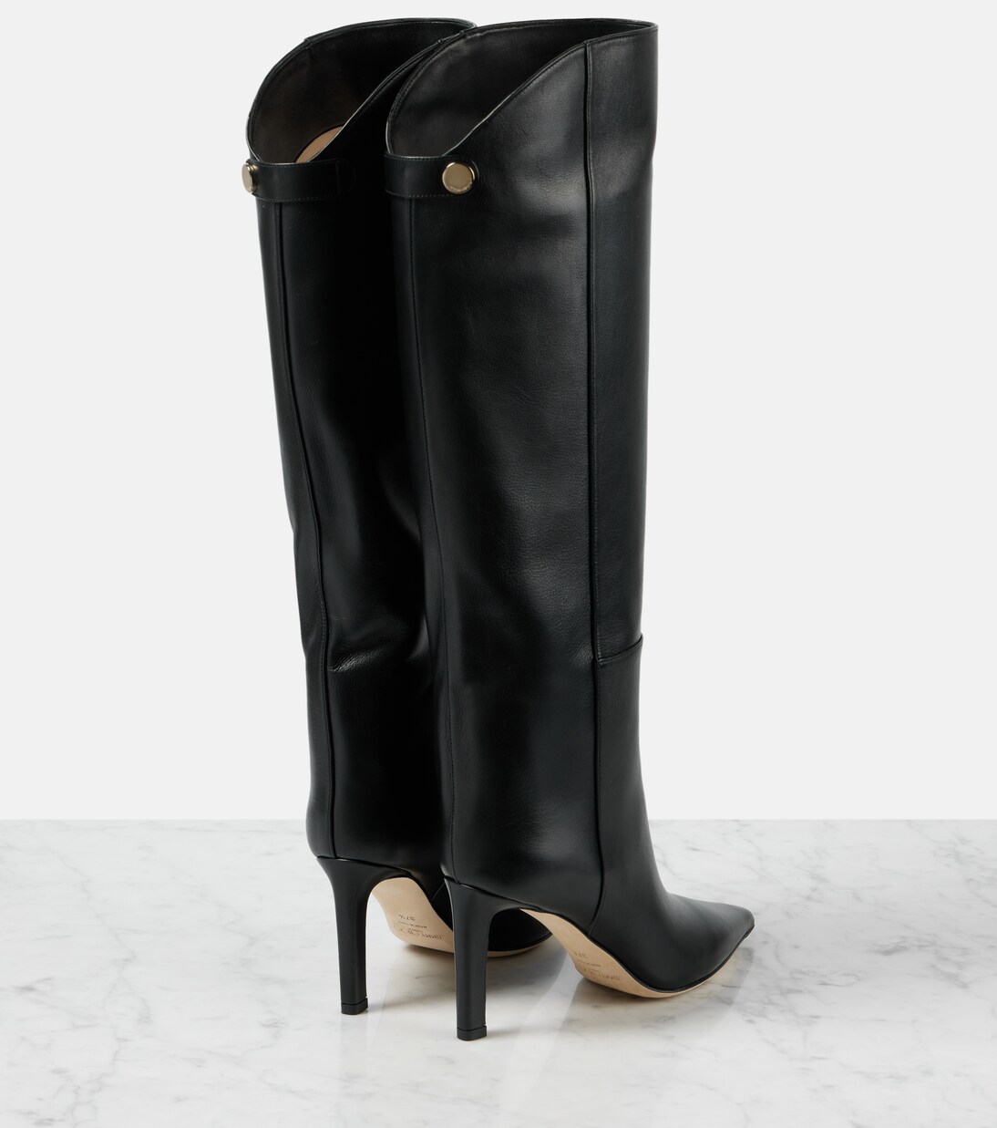 Alizze 85 leather knee-high boots | Jimmy Choo