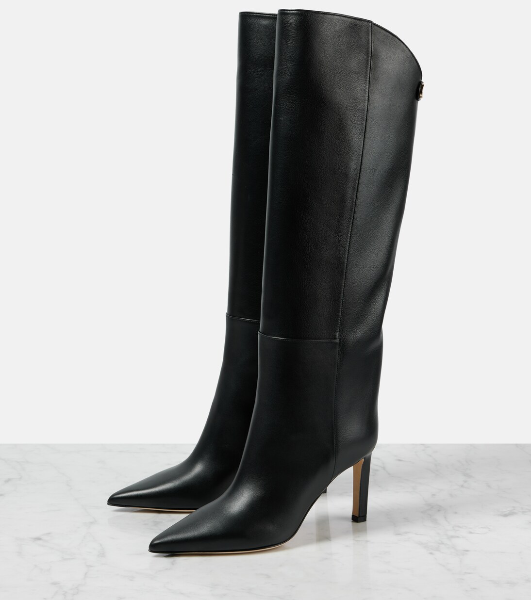 Alizze 85 leather knee-high boots | Jimmy Choo