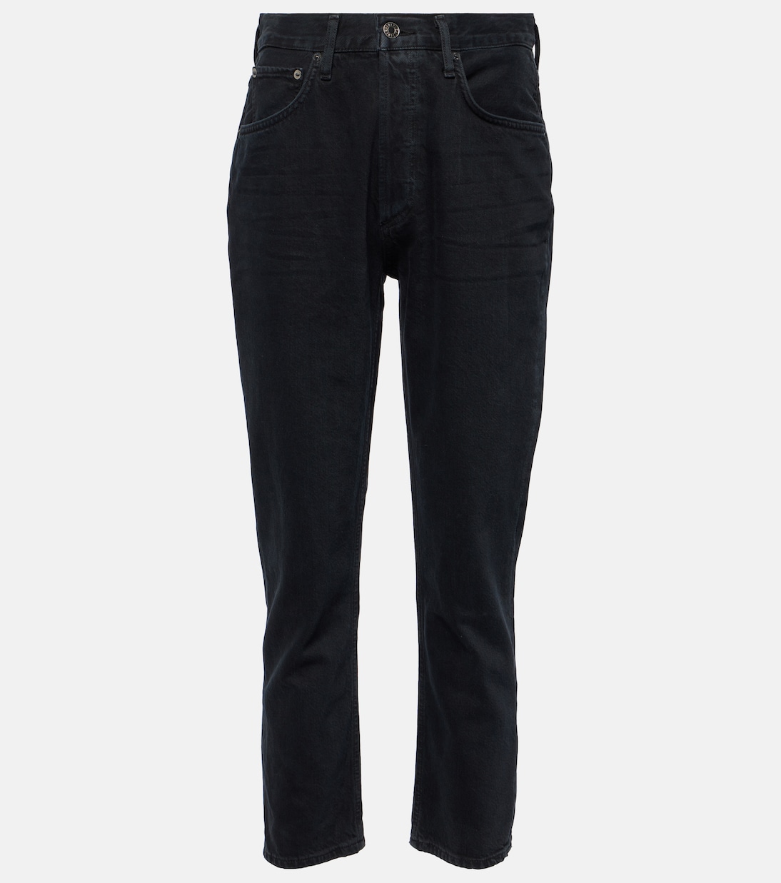 High-Rise Slim Jeans Riley Crop | Agolde