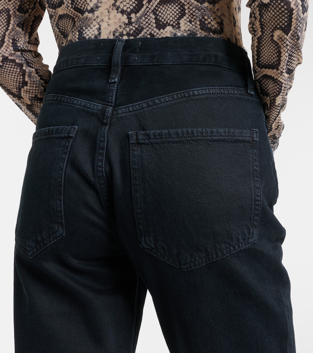 High-Rise Slim Jeans Riley Crop | Agolde