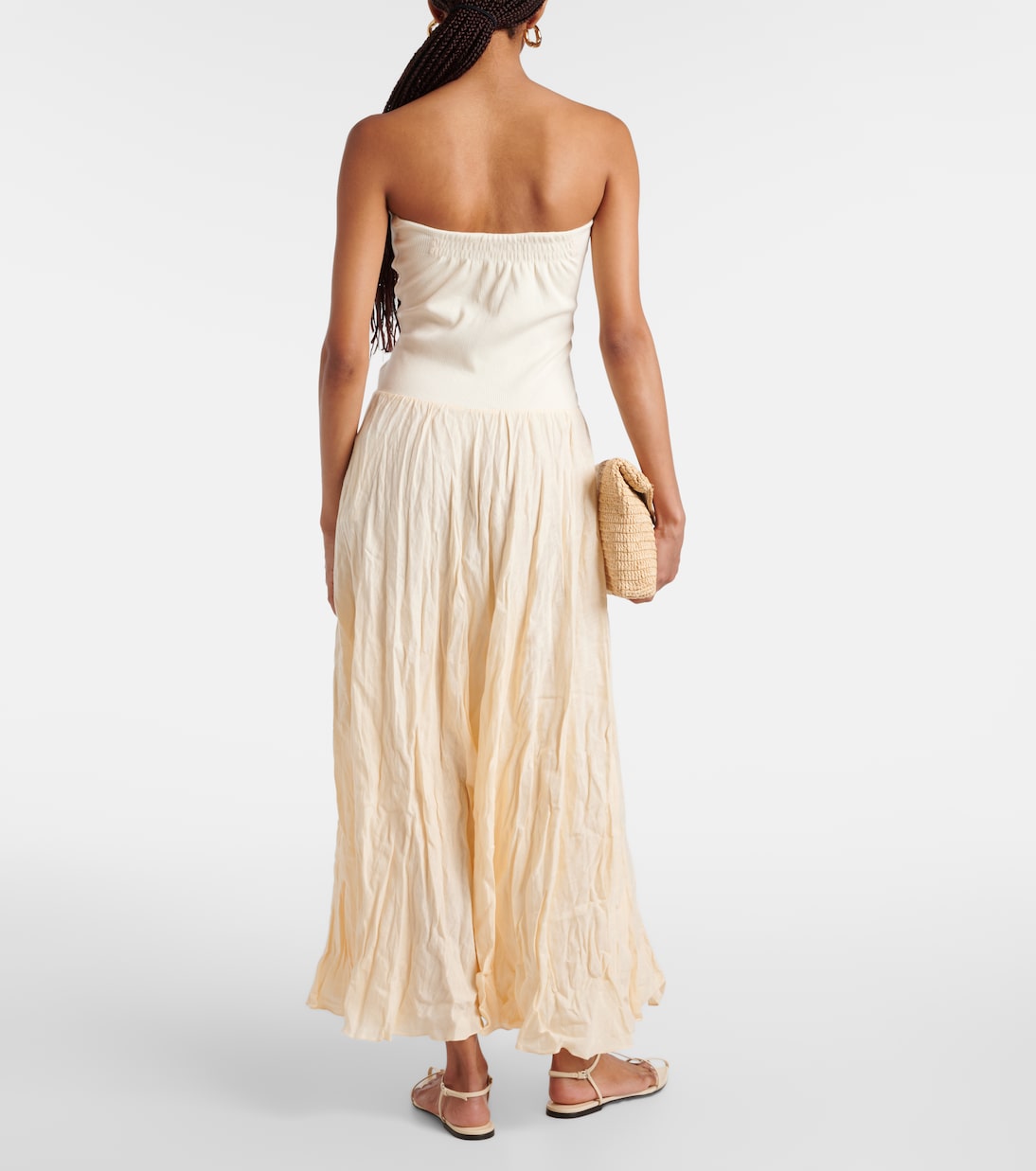 Maxikleid aus einem Leinengemisch | Johanna Ortiz