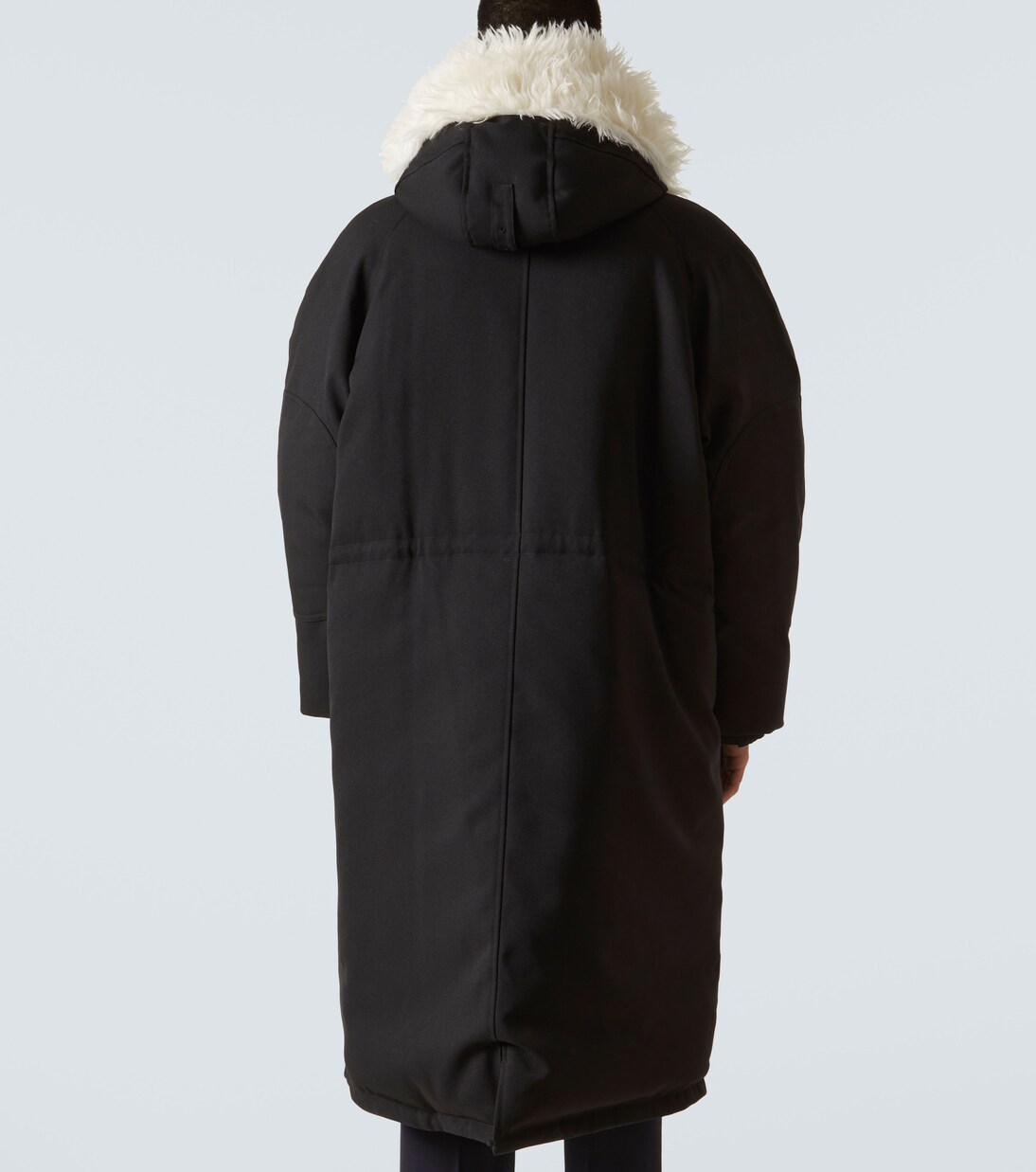 Faux fur-trimmed down jacket | Jil Sander