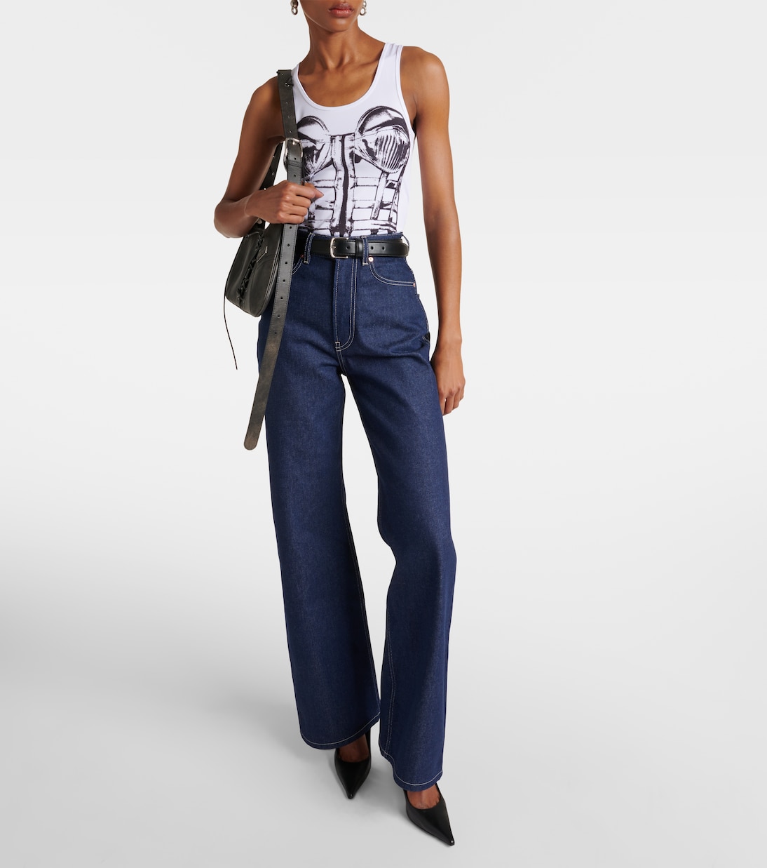 Bedrucktes Top Cage | Jean Paul Gaultier