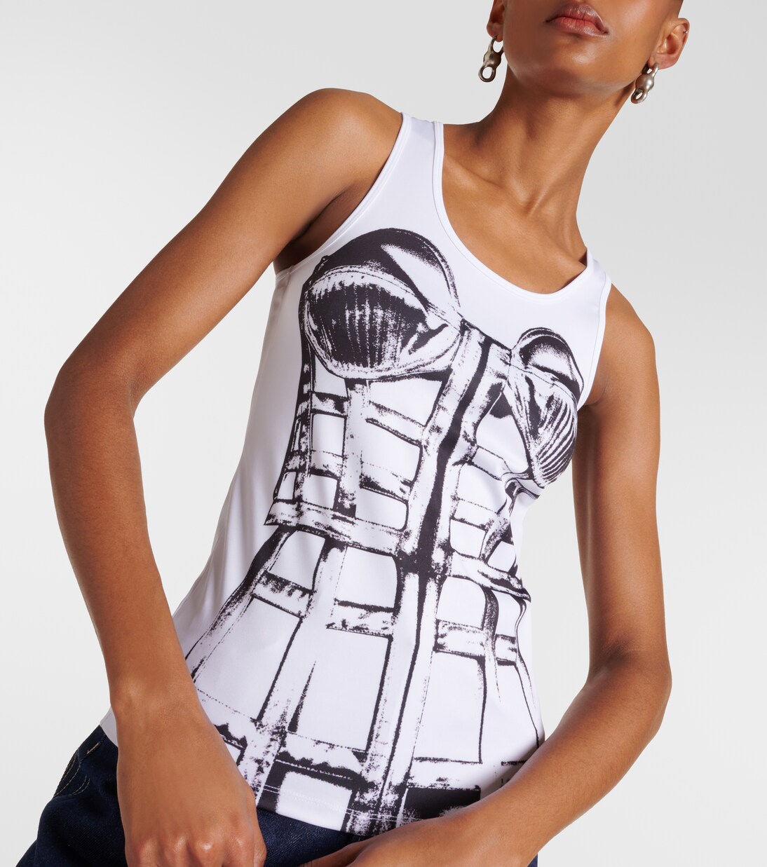 Bedrucktes Top Cage | Jean Paul Gaultier