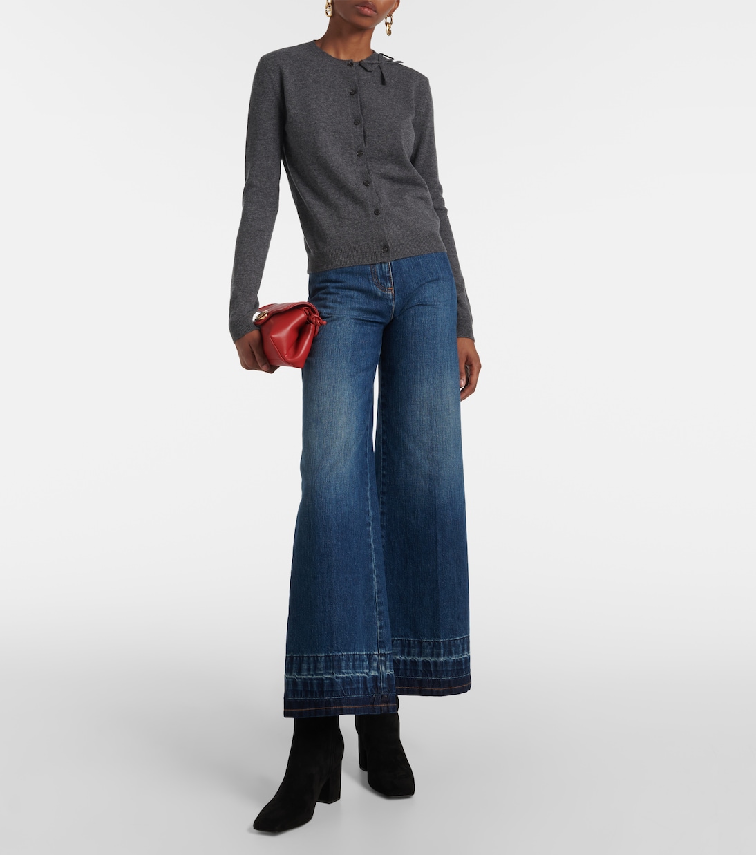 VLogo The Bold Edition suede booties | Valentino Garavani