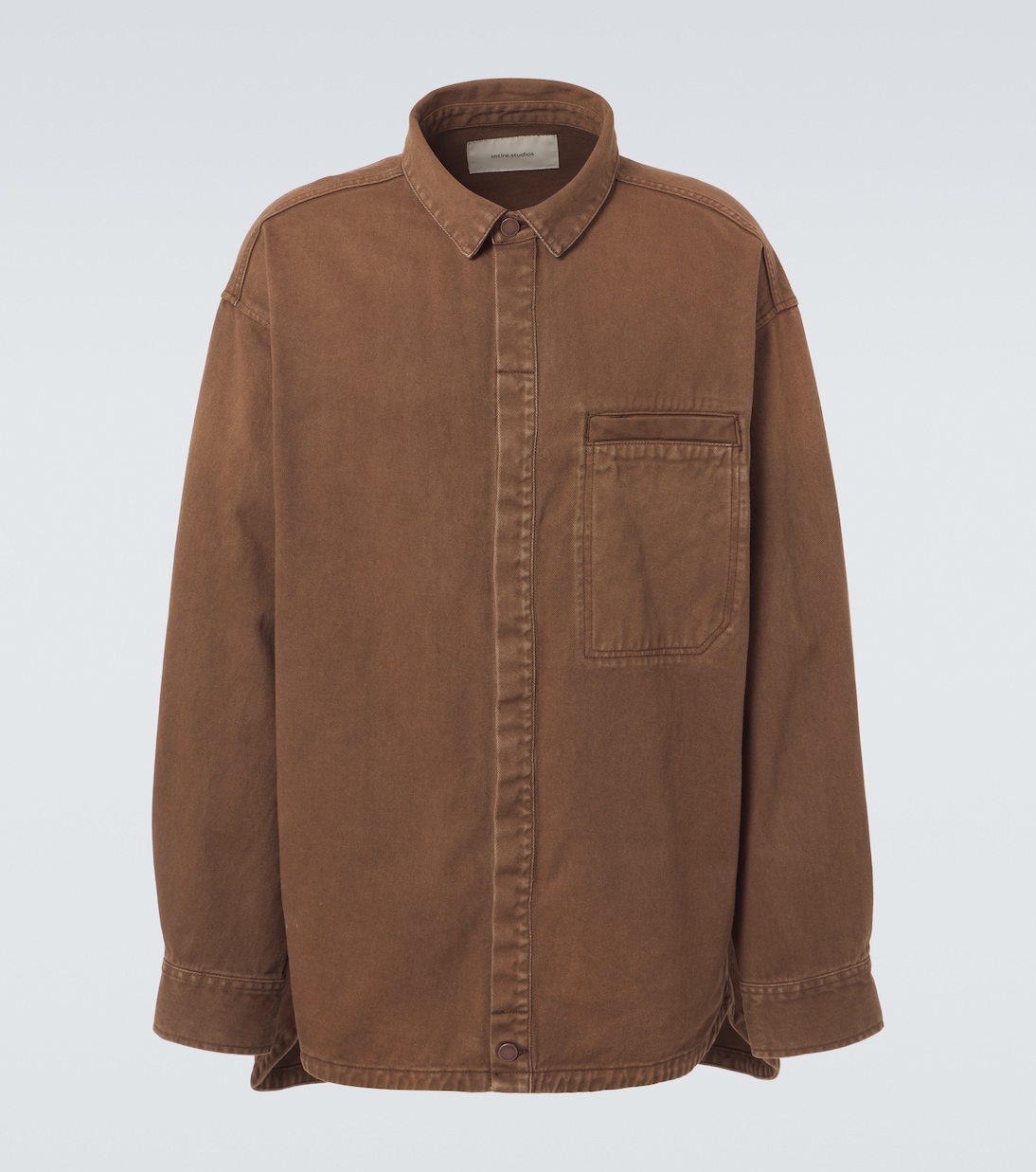 Herculean denim overshirt | Entire Studios