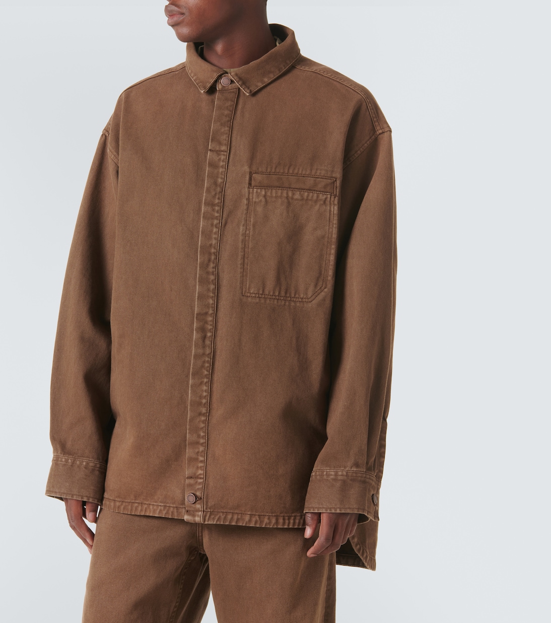 Herculean denim overshirt | Entire Studios