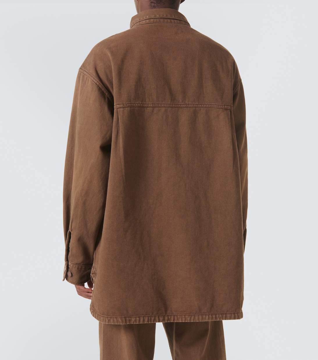 Herculean denim overshirt | Entire Studios