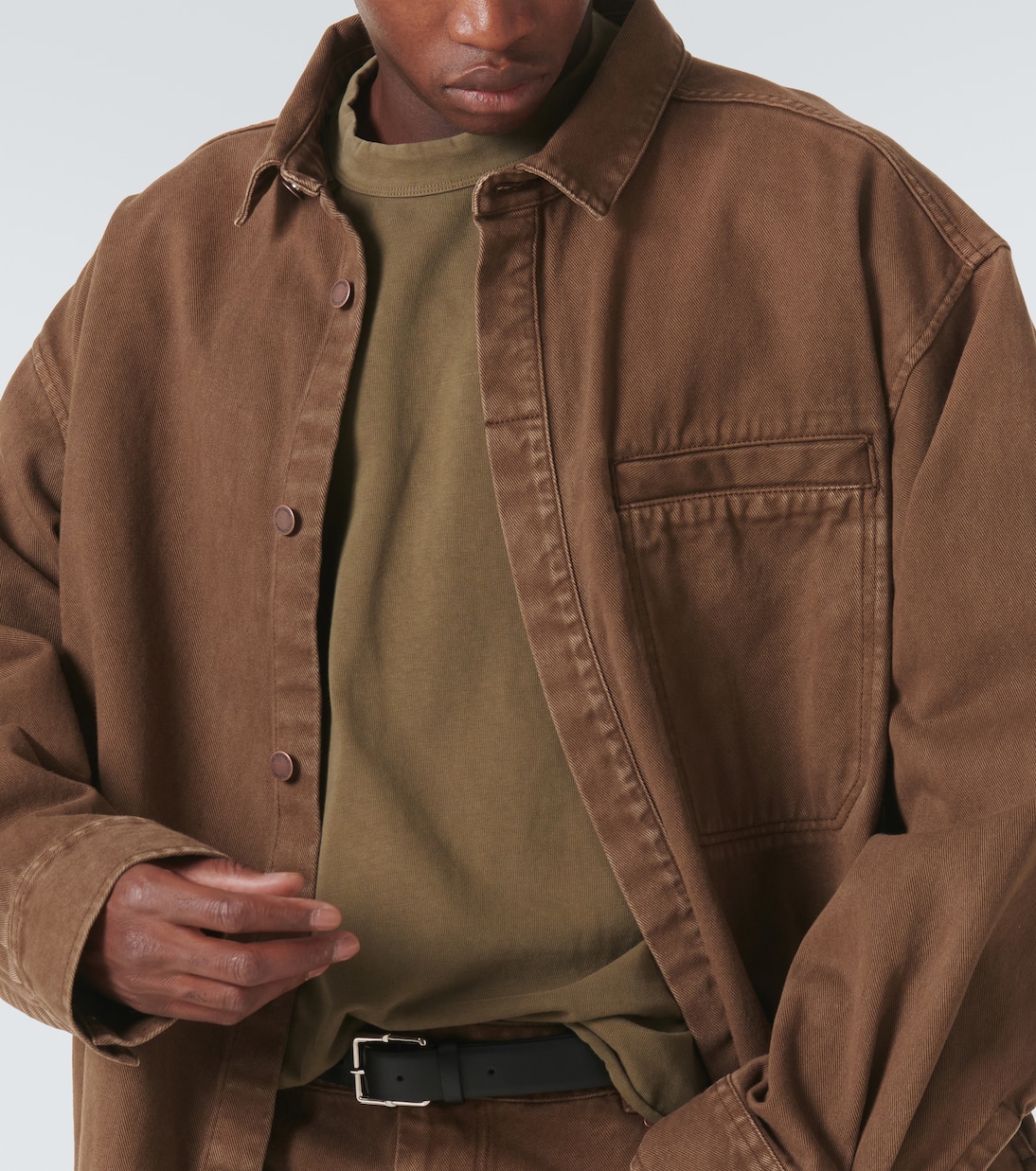 Herculean denim overshirt | Entire Studios