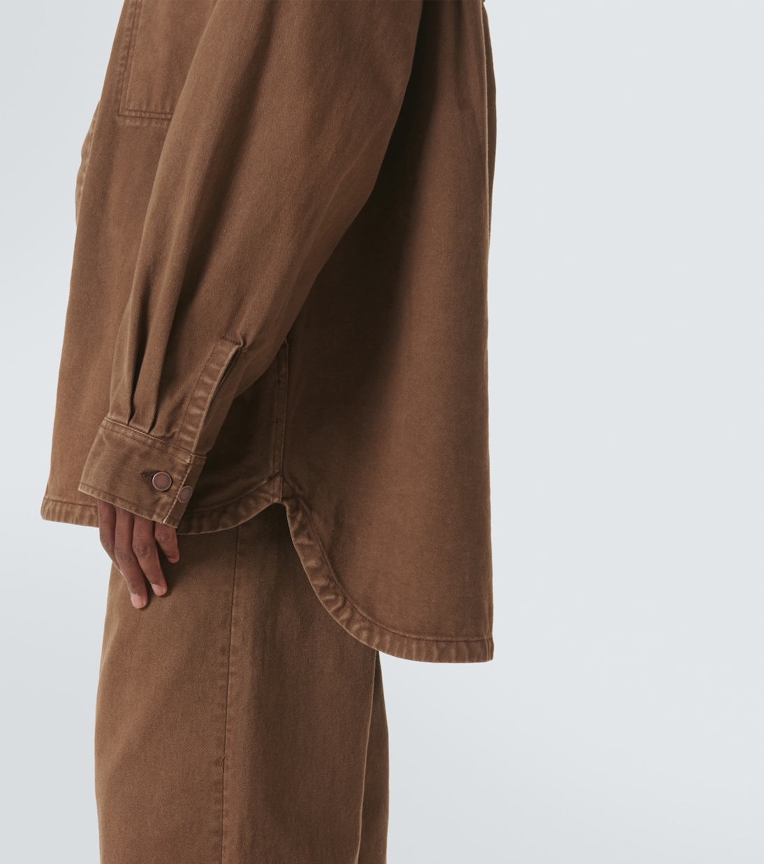 Herculean denim overshirt | Entire Studios