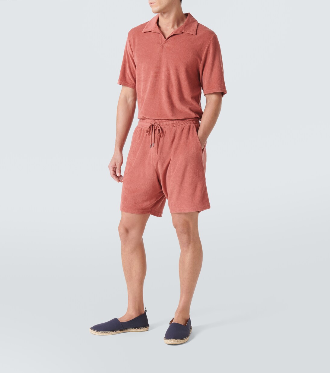 Cotton-blend terry shorts | Frescobol Carioca