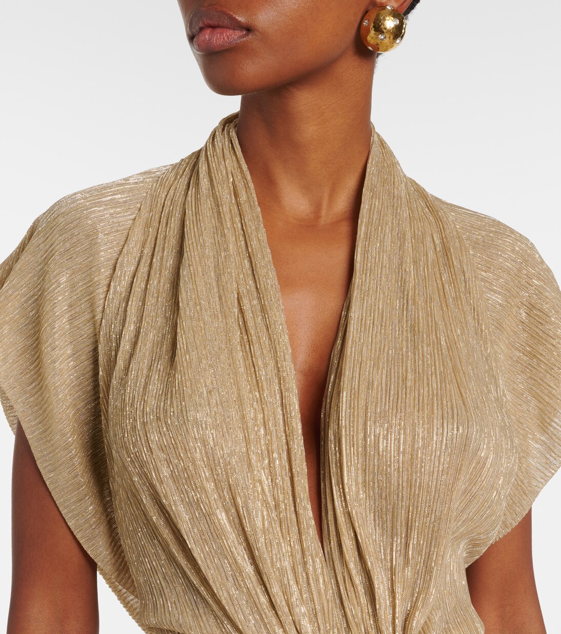 Robe longue Eva en lamé | Costarellos