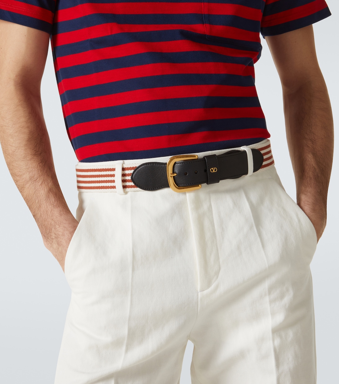 Striped belt | Valentino Garavani